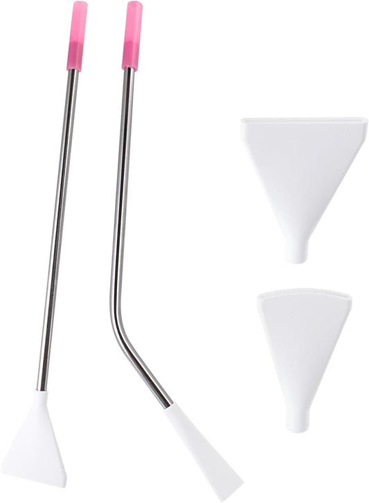 Stainless Steel Straw Blow Nozzles Set for Acrylic Paint Pouring Tools, Pour Painting Supplies for Fluid Art Bloom and Dutch Pour Techniques 4 Set