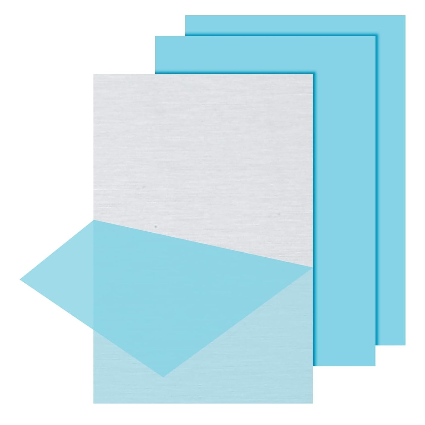 PATIKIL 6061 T651 Aluminum Sheet Metal 12 x 8 x 1/8(0.125") Inch 3Pcs Flat Plain Aluminum Plate Covered Stock with Protective Film, Heat Rectangle 3MM for Lndustry Crafting