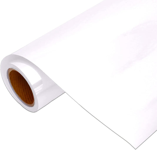 3 Yard x 20" Wide Roll Threadart Metallic White Heat Transfer Vinyl Film | Compatible with Venture Explore and Maker, Silhouette Cameo, & Large Format Cutters