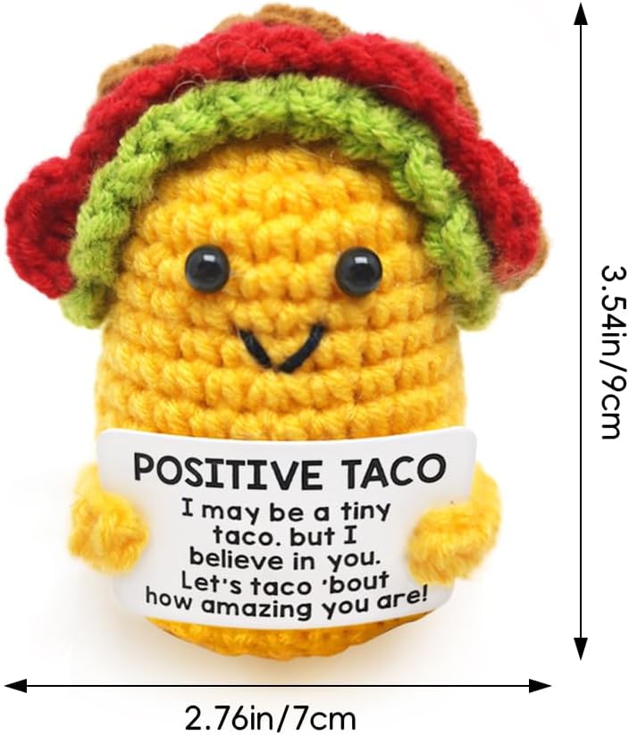 Taco Pin Cushion, Handmade Knitted Pincushions, Cute Pin Cushions Needle Holders for Sewing Quilting Accessory, DIY Crafts or Patchwork Decor