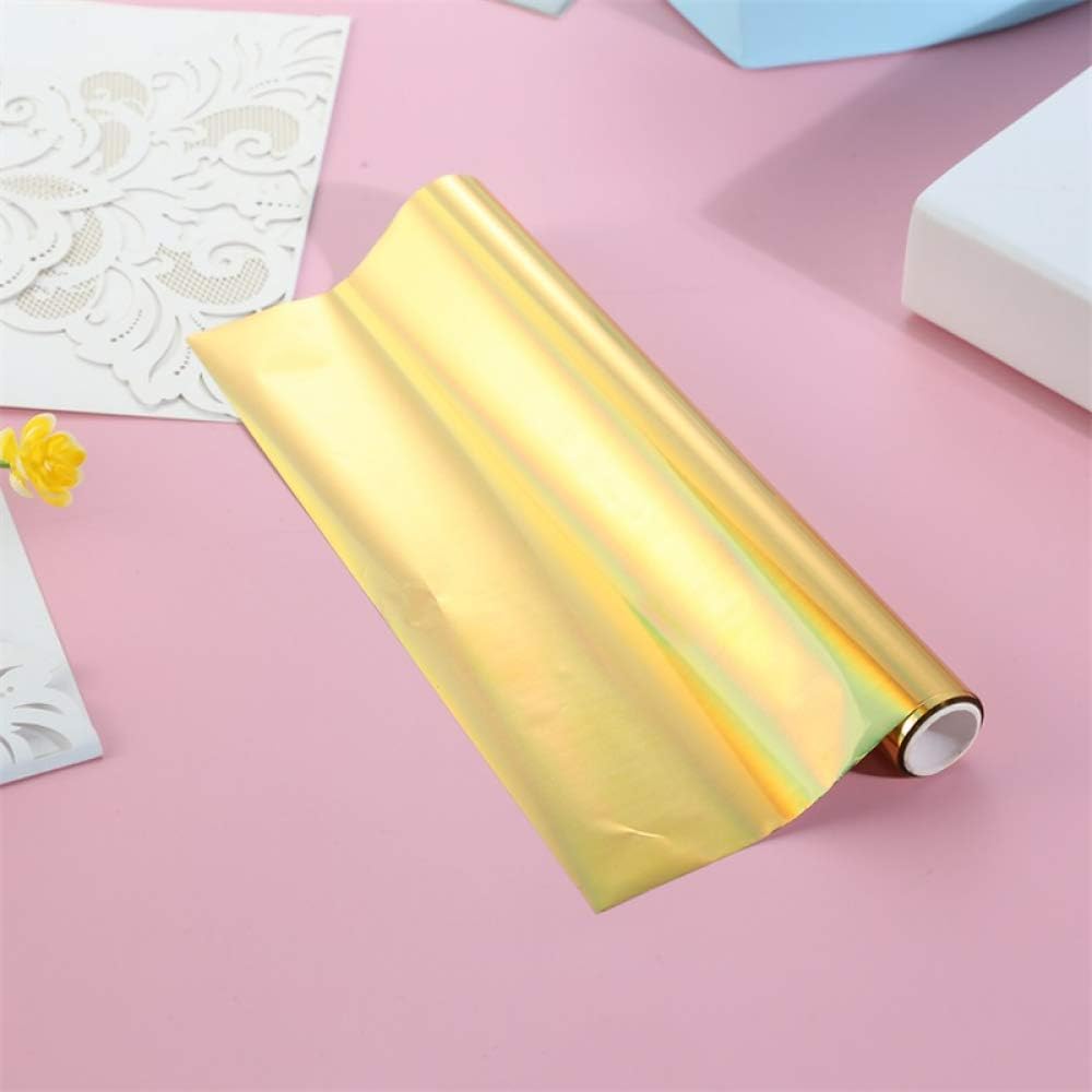 Transfer Foil Paper Bundle for Foil Quill/Heat Foil Pen/Hot Foil Stamping Machine,7.6inchx16.4ft Heat Transfer Foil Roll,5 Assorted Colors Hot Foil Roll Transfer Foil Roll for Craft Card Making