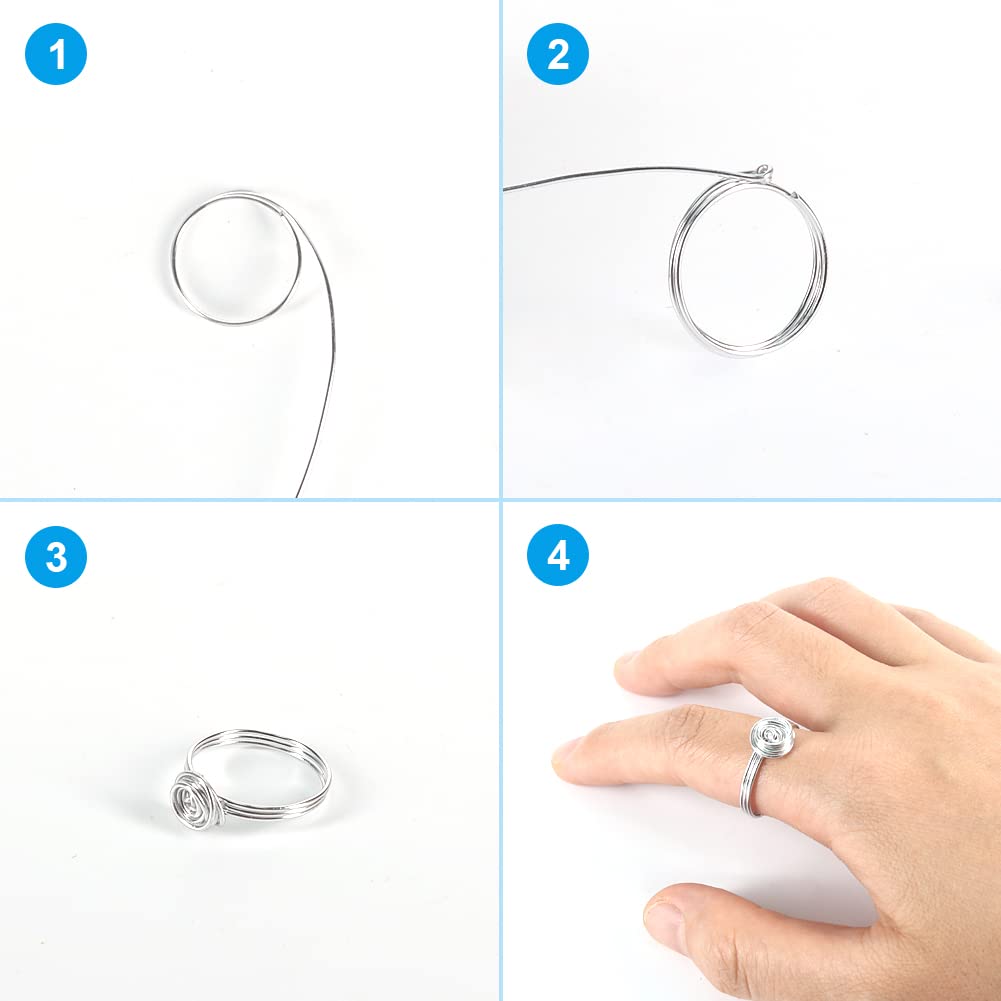 Tenn Well 20 Gauge Jewelry Wire, 328 Feet 0.8mm Bendable Aluminum Craft Wire for Jewelry Making, Beading, Sculpting and Bonsai Training