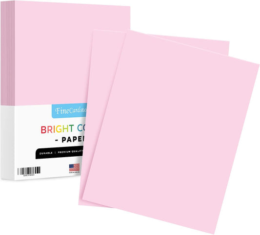 8.5 x 11" Ultra Pink Color Paper Smooth, for School, Office & Home Supplies, Holiday Crafting, Arts & Crafts | Acid & Lignin Free | Regular 20lb Paper - 100 Sheets