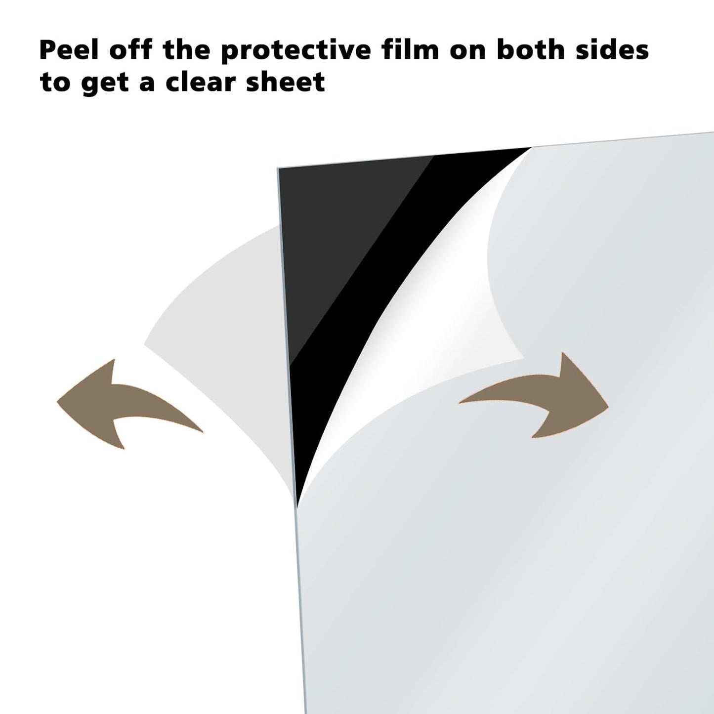 Egofine 12" x 12" Black Plexiglass Sheets 12 Pack 0.04 Inch Cast Acrylic Sheet Thick for DIY Craft Projects, Painting, Photography, Sign, Display Stand, Home Decor, Easy to Cut