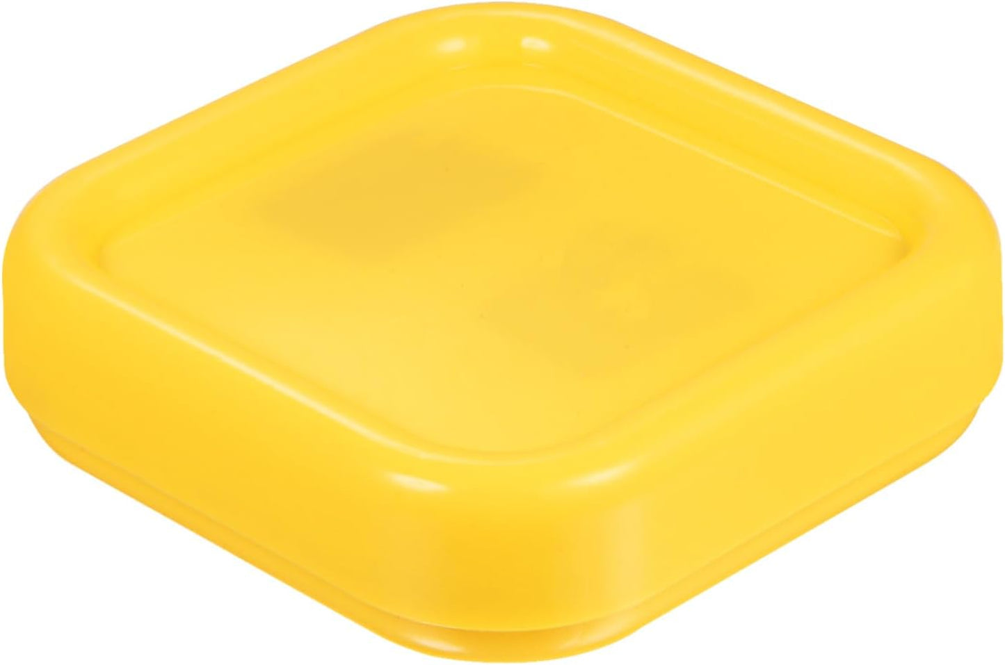 HARFINGTON Magnetic Pin Cushion Square Plastic Magnetic Sewing Pin Holder Storage Case Needle Cushion Tool for Sewing DIY Projects, Yellow