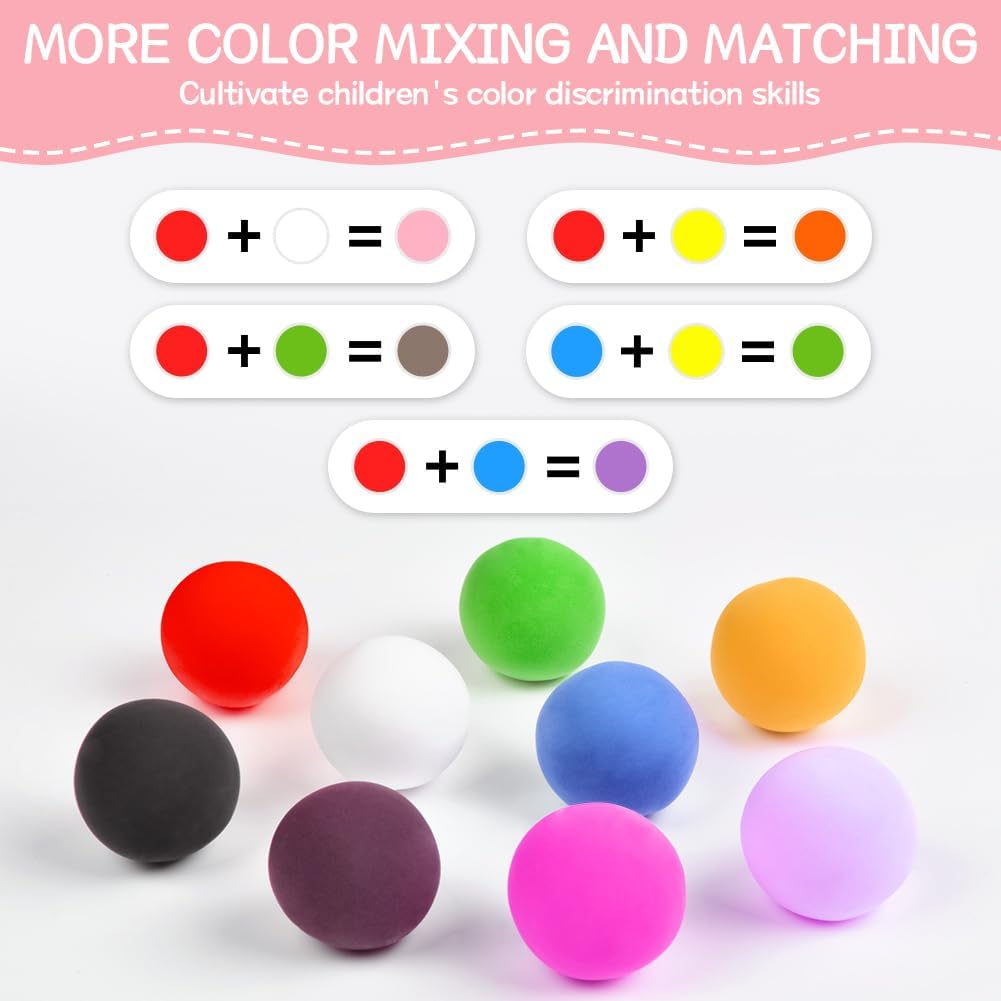 Ainiv Air Dry Clay Kit, 72 Colors DIY Model Magic Clay for Kids, Modeling Clay with 6 Sculpting Tools, Safe and Non-Toxic, Ultra Light Arts and Crafts Kits for Boys Girls, Best Gifts for Kids