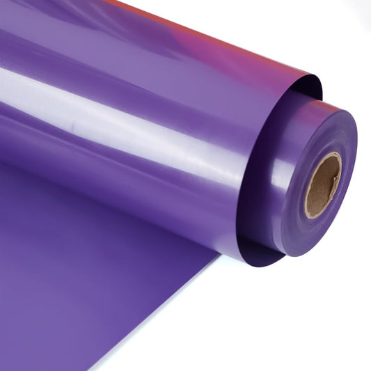 RENLITONG Matte Purple Iron on Vinyl Roll - 12Inch x 13ft HTV Heat Transfer Vinyl for T-Shirt, HTV Rolls for All Cutter Machine - Easy to Cut & Weed for Heat Transfer Design