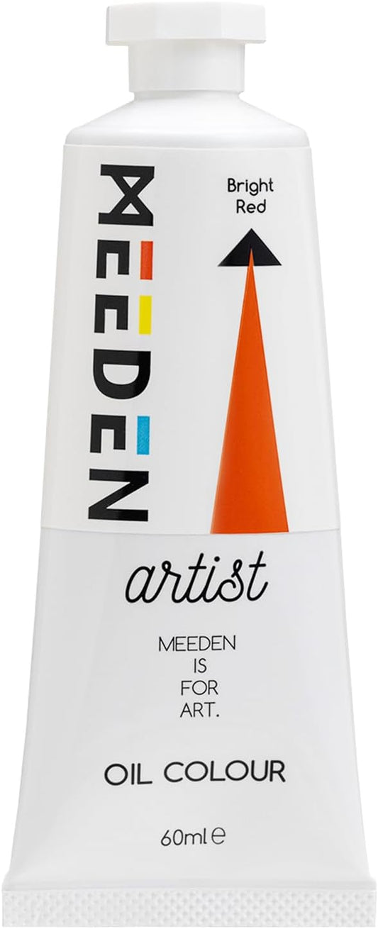MEEDEN Artist Grade Oil Paint: Bright Red - 60ml/2oz Tube - Professional Art Paints for Canvas Painting