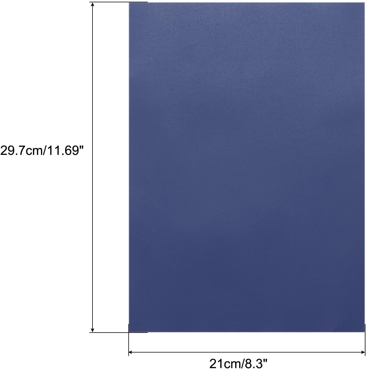 MECCANIXITY Colored Vellum Paper, 40 Sheet Deep Blue Transparency 11.7 x 8.2 Printable Vellum Paper, Translucent Vellum Sheets for Printing Wedding Invitations, Ink Jet Laser Printer