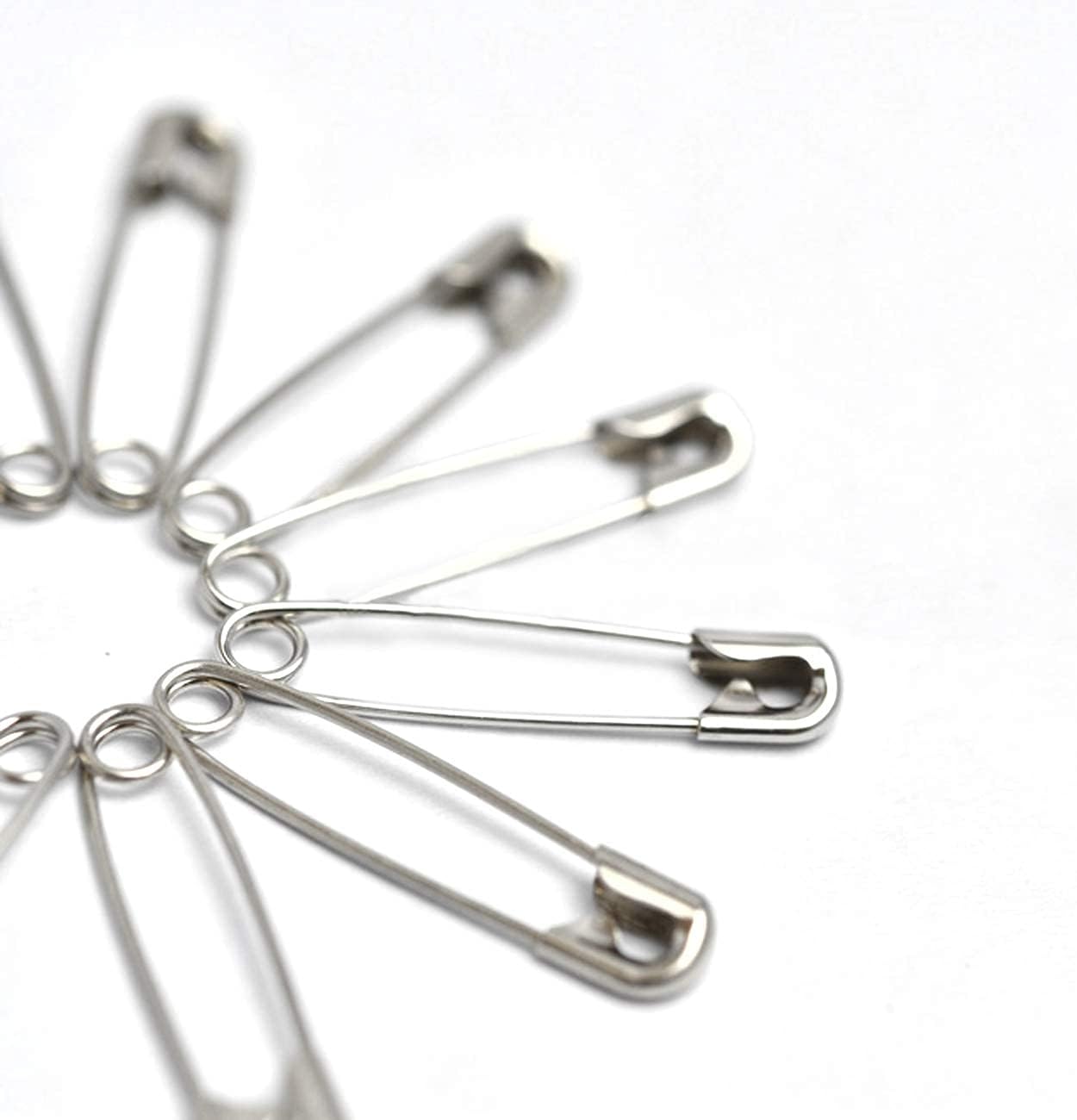 300 PCS Safety Pin,2.2Inch/54mm Safety Pins Bulk,Safety Pin, Small Safety Pins with a Convenient Box,Safety Pins for Clothes Home Office