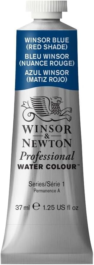 Winsor & Newton Professional Water Colour Paint, 1.25-oz Tube, Winsor Blue Red Shade