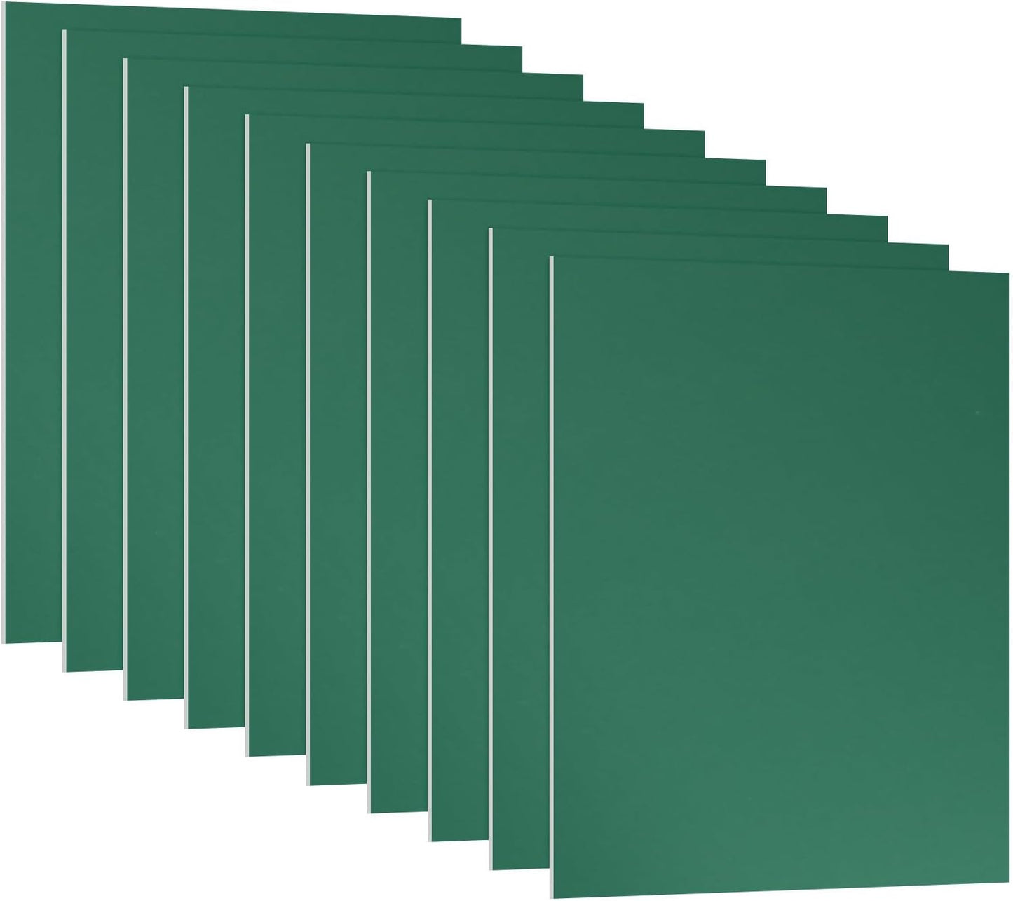 PATIKIL 3.3x2.1x1/32inch Anodized Aluminum Sheet, 10Pcs Metal Rectangle Aluminum Plate 0.8mm Thick Engraving Blanks for Laser Engraving DIY Decorative Crafting Home Decoration, Green