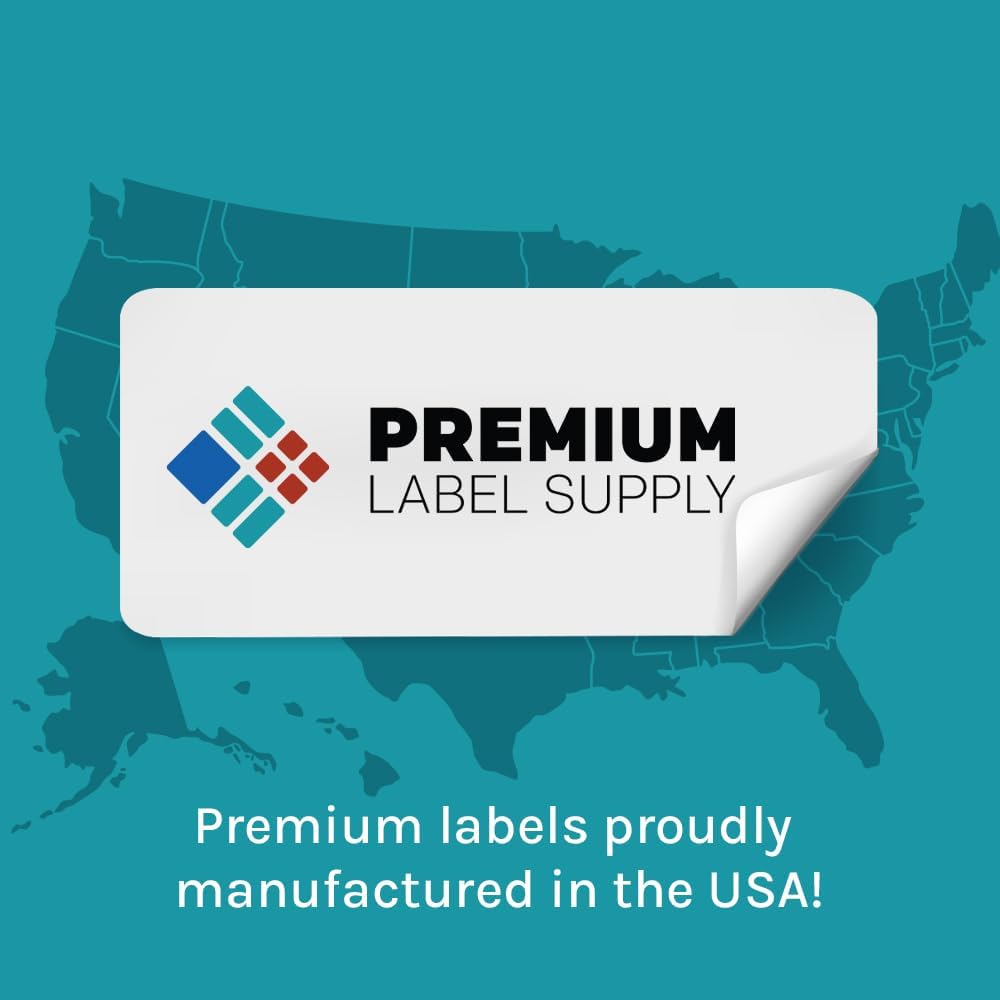 Premium Label Supply Brown Kraft Sticker Labels – 3.5" x 5" – Laser/Inkjet Compatible – (4 per Sheet), 1000 Sheets – 4,000 Total Adhesive Labels