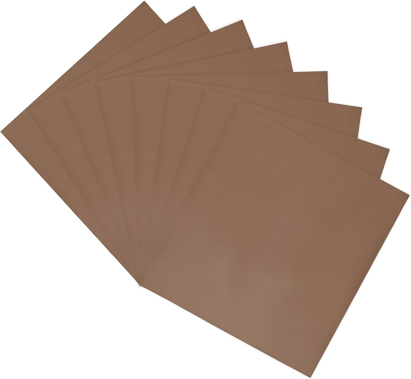 MECCANIXITY 50 Pack Toner Reactive Foil ,Deco Foil Transfer Sheets 8.5"x11" A4 Hot Foil Paper for Laser Printer Scrapbooking Heat Transfer DIY Craft,Coffee