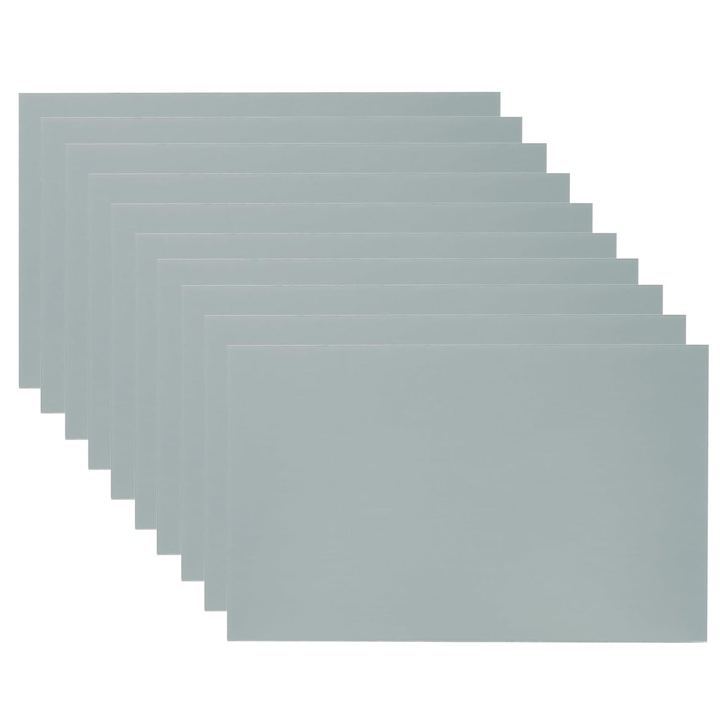 PATIKIL 5x8 Inch Anodized Aluminum Sheet Metal, 10Pcs Laser Plates Engraving Blanks 0.5MM Thin Rectangle for Crafting DIY House Laser Engraving, Gray