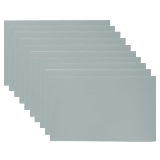 PATIKIL 5x8 Inch Anodized Aluminum Sheet Metal, 10Pcs Laser Plates Engraving Blanks 0.5MM Thin Rectangle for Crafting DIY House Laser Engraving, Gray