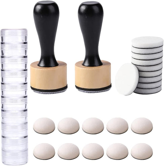 CYFUN DESIGN Ink Paints Mixing Blending Tools,Mini Replacement Foam Refills and Covers Sets for DIY Scrapbooking Crafts Paper Crafting Projects Card Ink Painting Tools