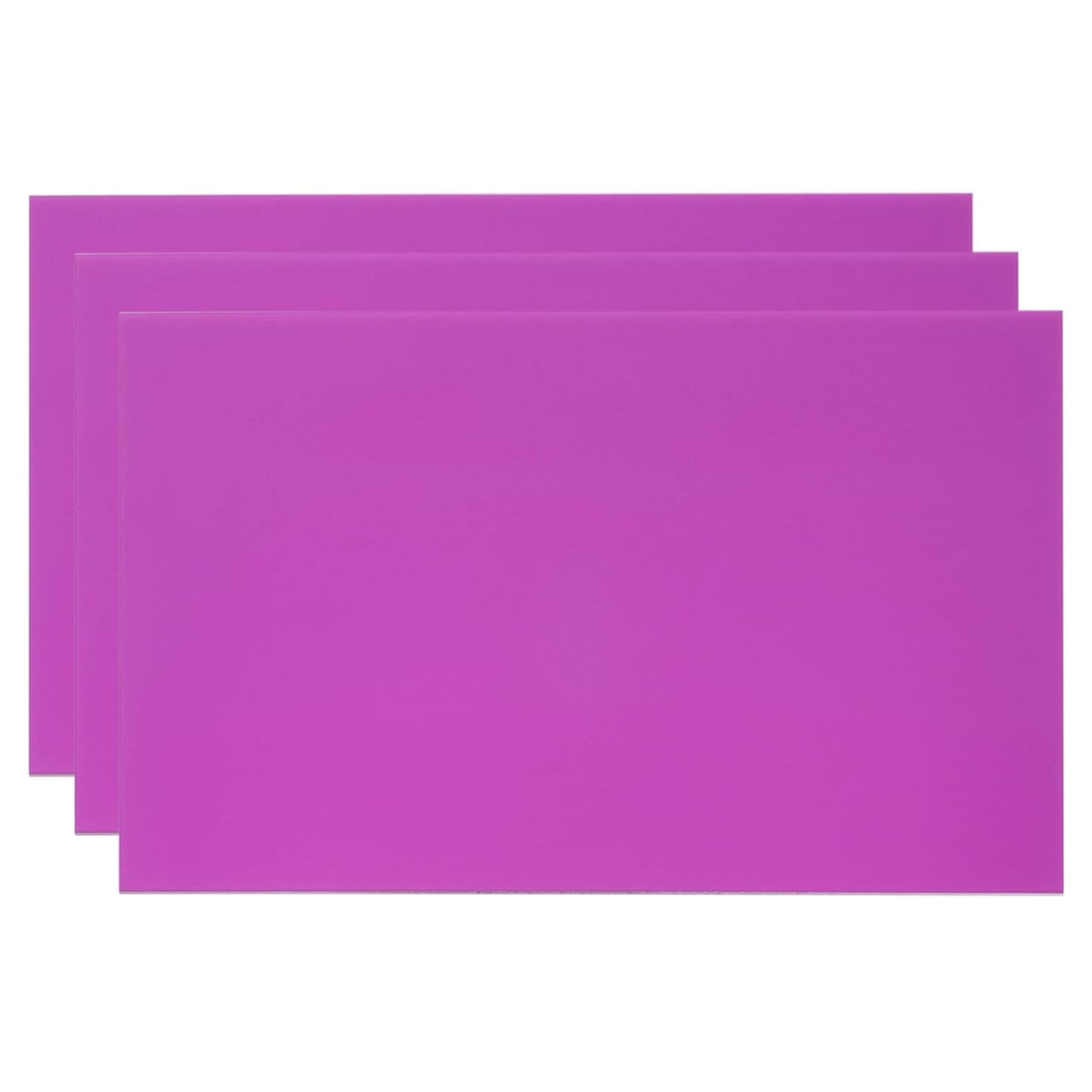 PATIKIL 6x10 Inch Anodized Aluminum Sheet Metal, 3Pcs Laser Plates Engraving Blanks 0.5MM Thin Rectangle for Crafting DIY House Laser Engraving, Purple