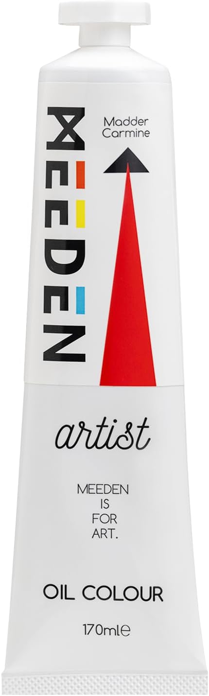 MEEDEN Artist Grade Oil Paint: Madder Carmine - 170ml/5.7oz Tube - Professional Art Paints for Canvas Painting