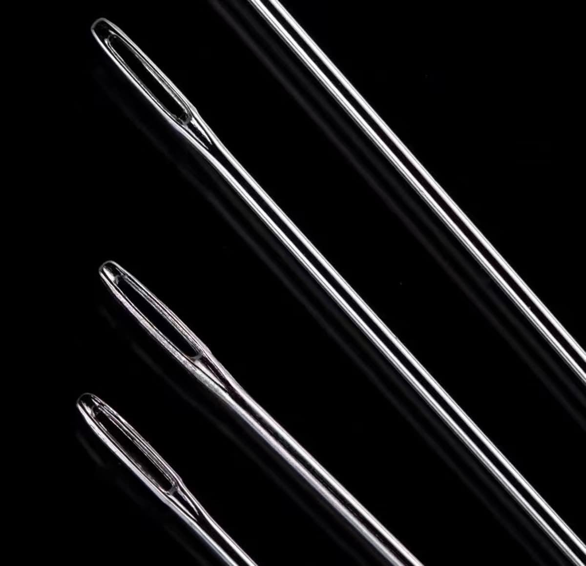 Marcobrothers 10" Professional Upholstery Large Eye Long Needle Easy to Thread, Hand Sewing Needle. (10 inch)