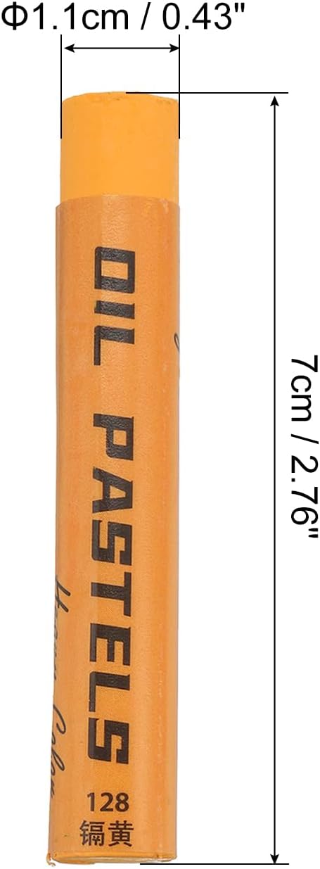 PATIKIL Light Yellow Oil Pastels, 12Pcs Soft Oil Crayons Creamy Pastels Stick Art Supplies for Art Painting Drawing Blending Graffiti for Artists Beginners