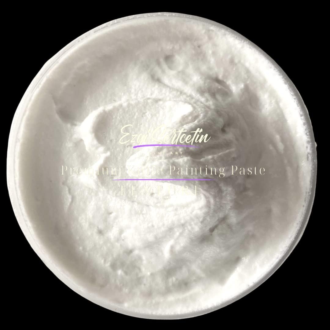 Premium Palette Knife Painting Paste|Texture Paste|Authentic Bright Colors|Ready to Use|Easy to Apply| 6oz (Pure White)