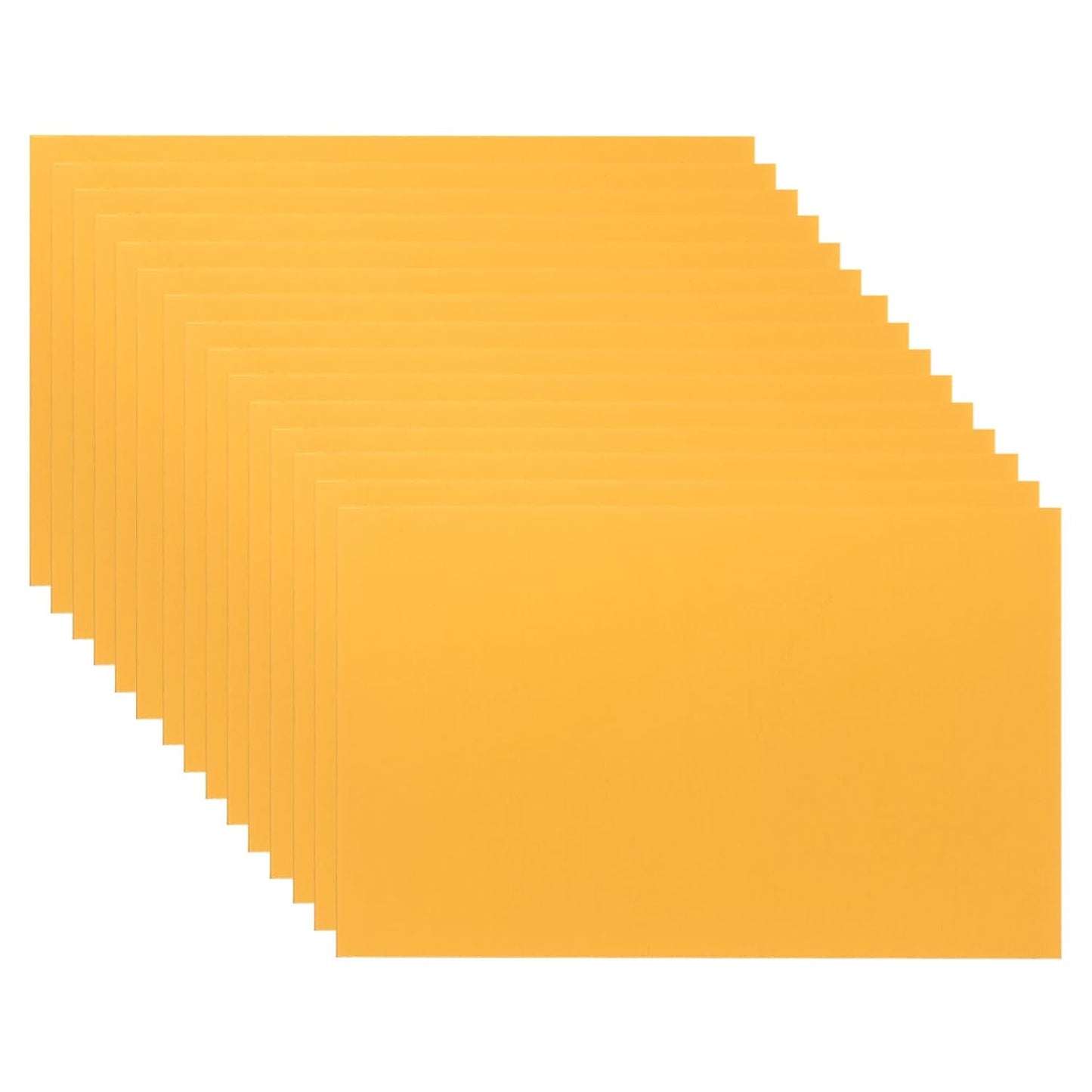 PATIKIL 2.1x3.3 Inch Anodized Aluminum Sheet Metal, 15Pcs Laser Plates Engraving Blanks 0.5MM Thin Rectangle for Crafting DIY House Laser Engraving, Yellow