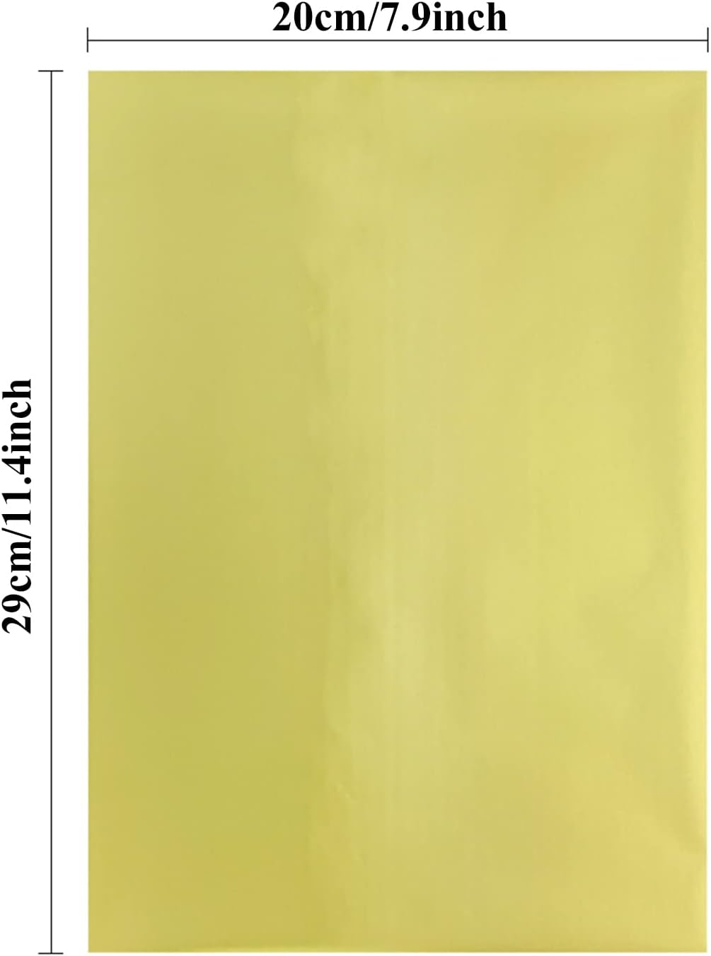 Briartw 20x29cm Hot Foil Paper 50 Sheets Pack Toner Reactive Foil Hot Stamping Foil Paper by Laser Printer and Laminator for Scrapbooking Craft Cardmaking DIY Album (Matte Gold, 100 Sheets)