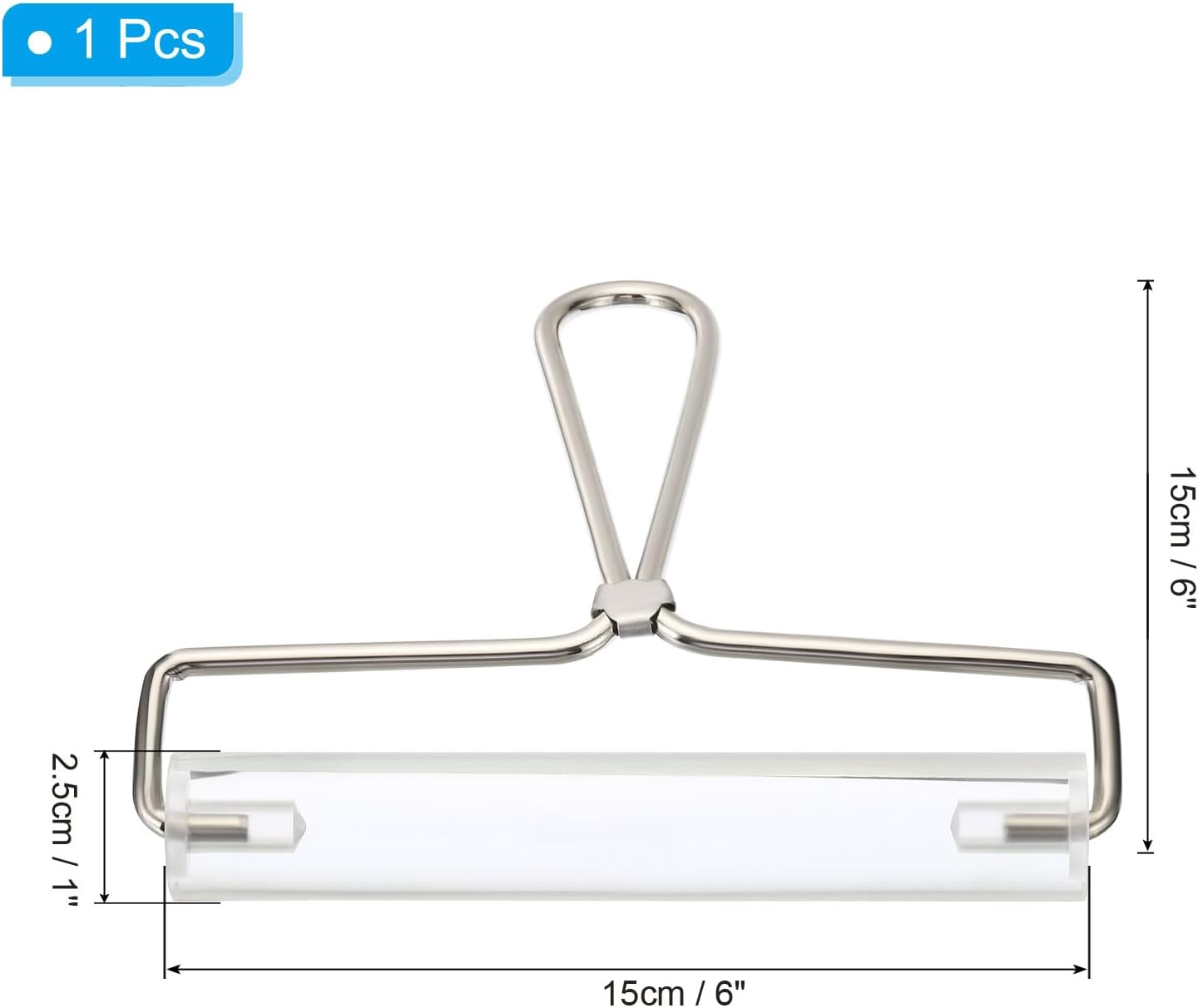 PATIKIL 6 Inch Acrylic Roller Brayer, Clay Rolling Pin Tools with Steel Handle for Wallpaper Printing Printmaking Ink Stamping Tape Construction