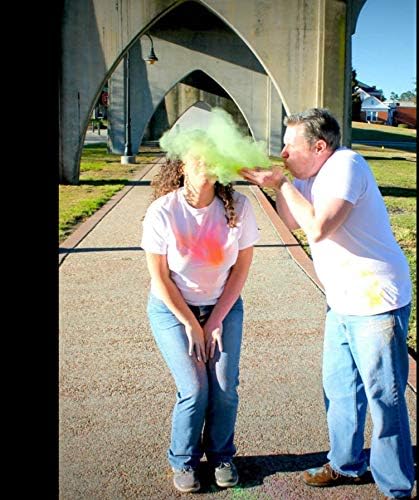 ColorMarathon(TM) Premium Quality non-toxic HOLI Colors color powder - 12 Lbs (6 colors X 2lbs Ea color) RED, YELLOW, PINK, BLUE, GREEN, AND PURPLE - SHIPS FROM USA