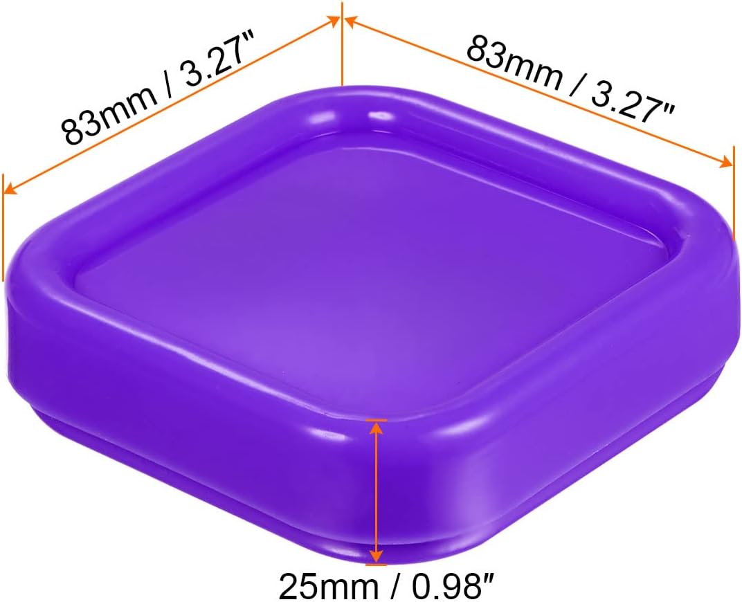 HARFINGTON Magnetic Pin Cushion Square Plastic Magnetic Sewing Pin Holder Storage Case Needle Cushion Tool for Sewing DIY Projects, Purple