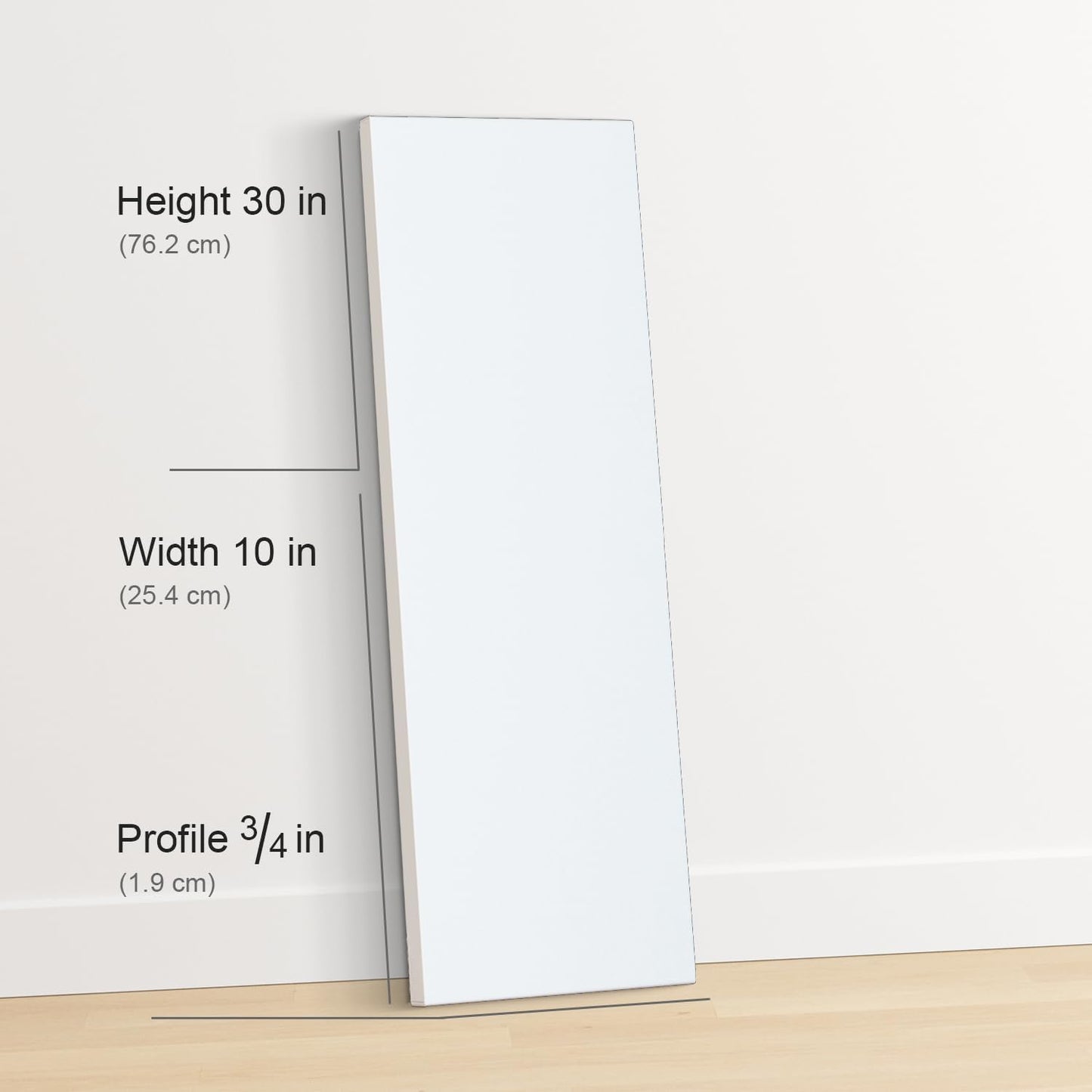 PHOENIX 10x30 Inch 4 Pack Artist Canvas - Large Long Stretched Canvases for Painting - 3/4 Inch Profile, 100% Cotton 11 Oz. Gesso Primed White Blank Professional Canvas Oil & Acrylic Paints