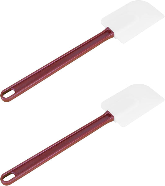 High Heat Silicone Scraper Spoon, Cooking Spatula Set of 2, 2 x 9.5''