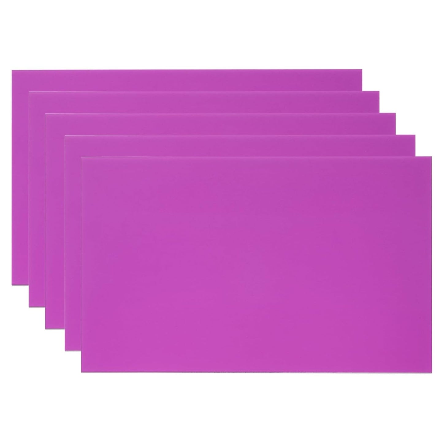 PATIKIL 6x10 Inch Anodized Aluminum Sheet Metal, 5Pcs Laser Plates Engraving Blanks 0.5MM Thin Rectangle for Crafting DIY House Laser Engraving, Purple