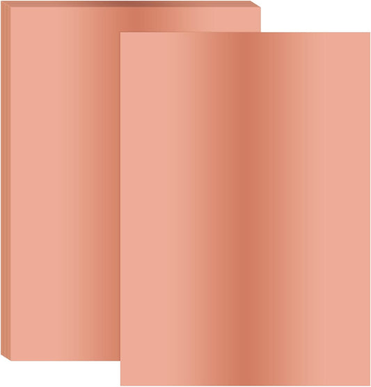PATIKIL 11.7x8.3" Hot Stamping Foil Paper Sheet, 20 Sheets A4 Heat Transfer Hot Stamping Paper Foil for Leather DIY Logo Decor Craft Gift Package Scrapbook Card, Rose Gold