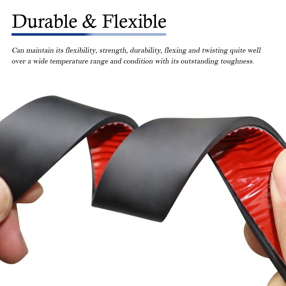 Neoprene Rubber Strips Self Adhesive Solid Rubber Sheets, Rolls & Strips for DIY Gaskets Crafts Pads Seals Warehouse Flooring Neoprene Sheet with Adhesive Backing (1" Wide x 1/8" Thick x 40' Long)