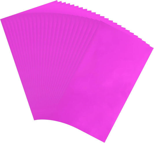 MECCANIXITY 50 Sheets Heat Reactive Foil, 20x29cm Plum Foil Transfer Sheets Toner Reactive Foil Transfer Foil Sheets Hot Foil Stamping Paper for Crafts DIY Cardmaking Album Decoration