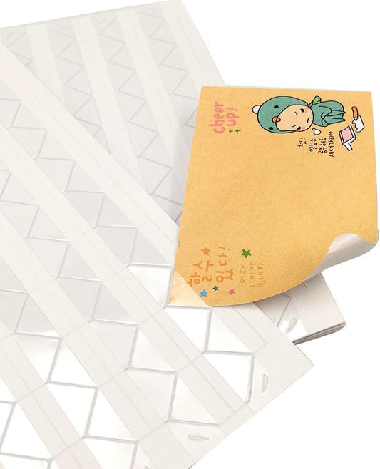 20 Sheet (2040-pack) Photo Corners Self Adhesive PVC Paper Photo Foto Corner Stickers for Scrapbooking Personal Journal (Clear 2040pcs)