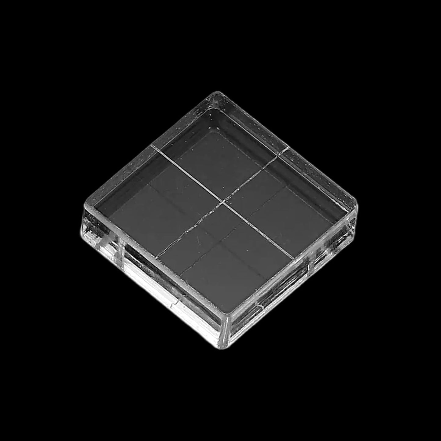 PATIKIL 1"x1" Acrylic Stamp Block, 6Pcs Clear Stamping Block with Grid Lines Decorative Mounting Blocks Square for Scrapbooking DIY Crafts Card Making