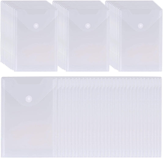 50 Packs Clear Stamp Die Storage Pockets Plastic Seal Bags Storage Case for Cutting Dies Stencil Album Stamp Crafts for DIY Scrapbooking Paper Card Craft Cutting Dies for Card Making