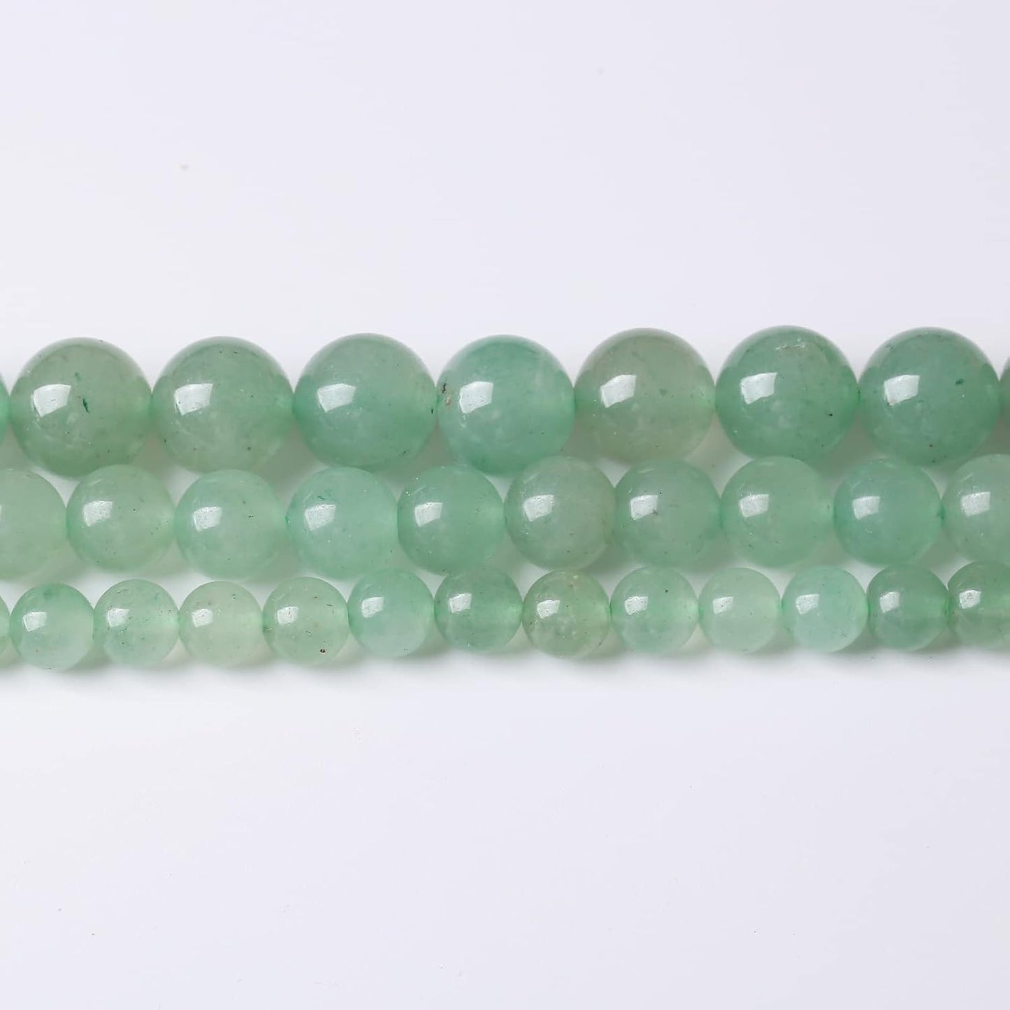 60PCS 6MM Natural Green Aventurine Stone Beads Energy Healing Beads for DIY Jewelry Bracelet Necklace Making for Jewelry Making15Inch