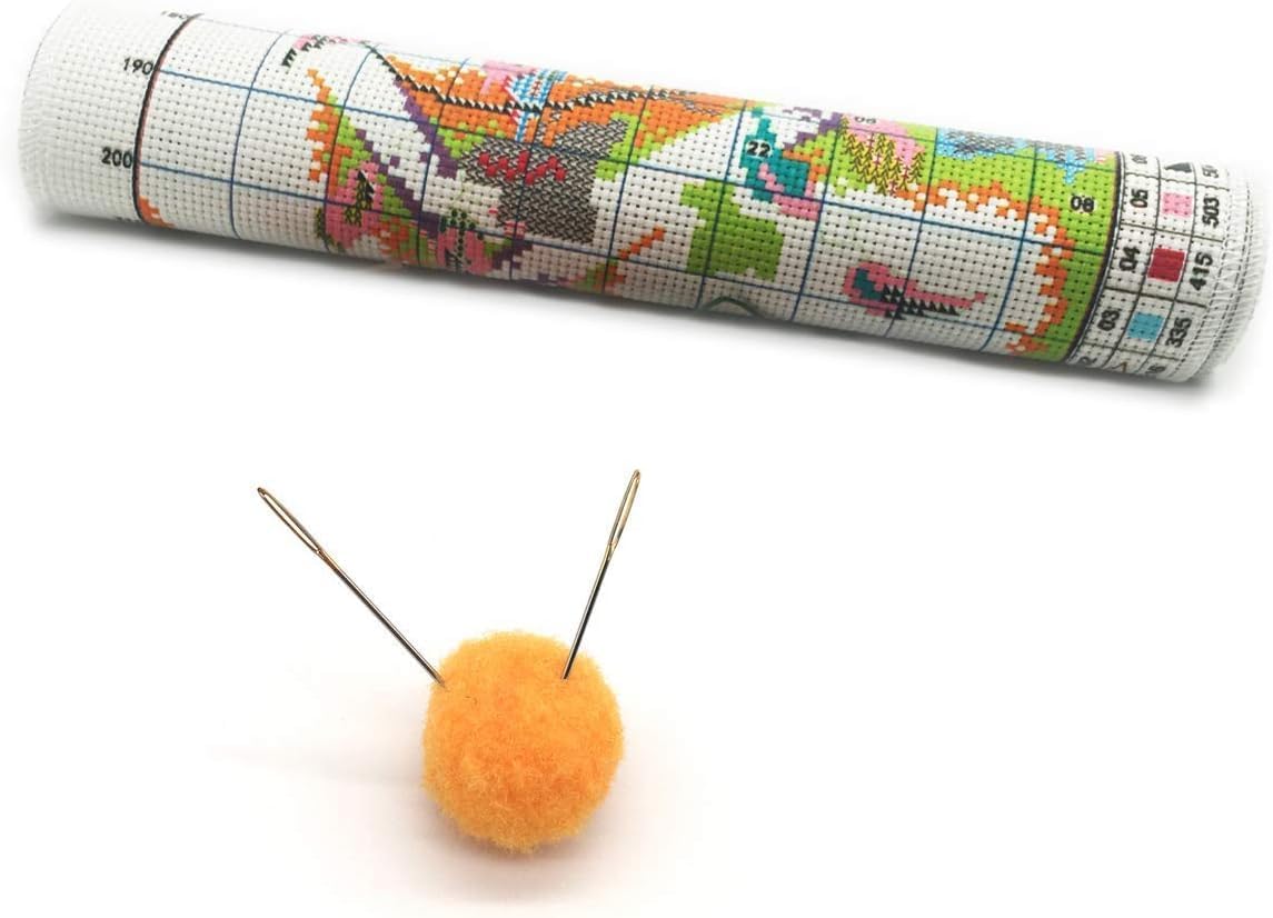 Maydiyer 11CT Stamped Cross Stitch Kits Pre-Printed Embroidery Kit Flowers Pattern for Girls Needlework Sets-Beautiful Flowers (2) 13×15.3 inch