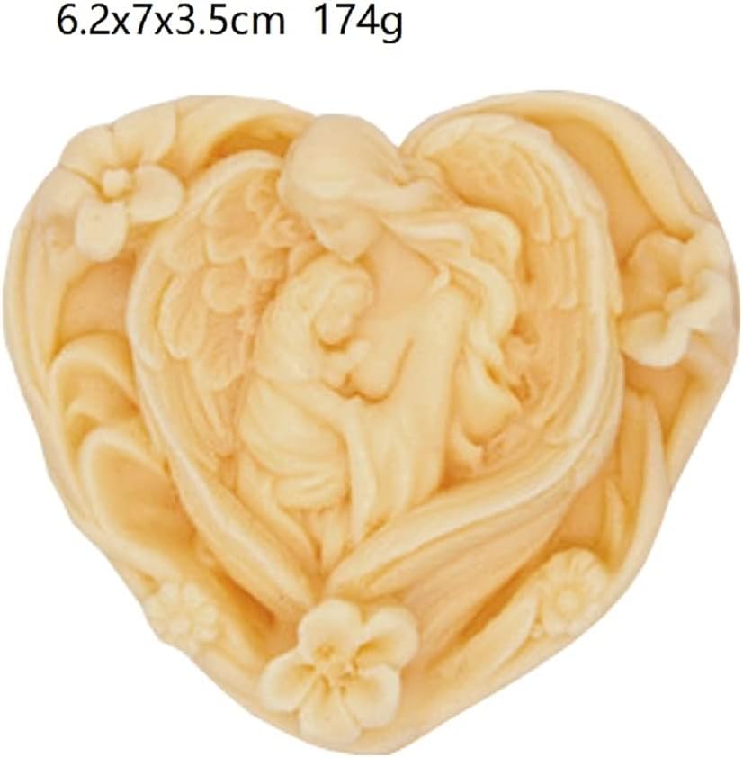 Maria Heart Shape Handmade Soap Mold Heart Shape Silicone Mold for Resin Candle Mold Heart Soap Mold Cartoon Cake Decoration Mold Maria Soap Mold