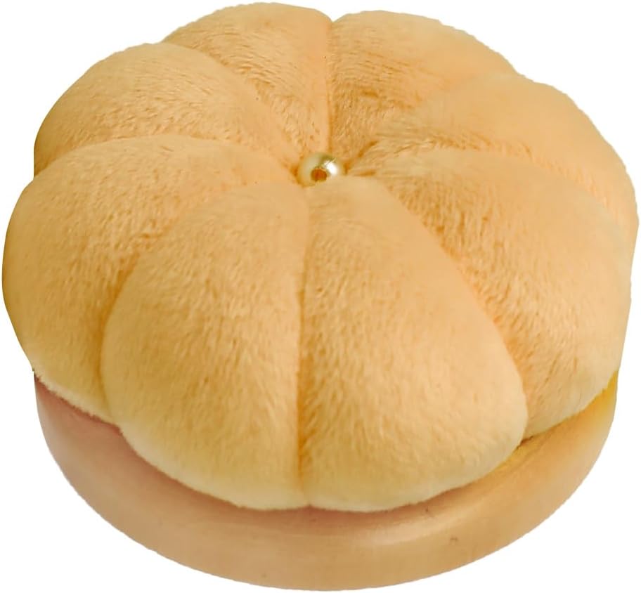 Hilltian Pin Cushion for Sewing, Wooden Base Sewing Pincushion with 100 Plastic Head Pins, Cute Pins Holder for Sewing Quilting, Light Green (Brown)