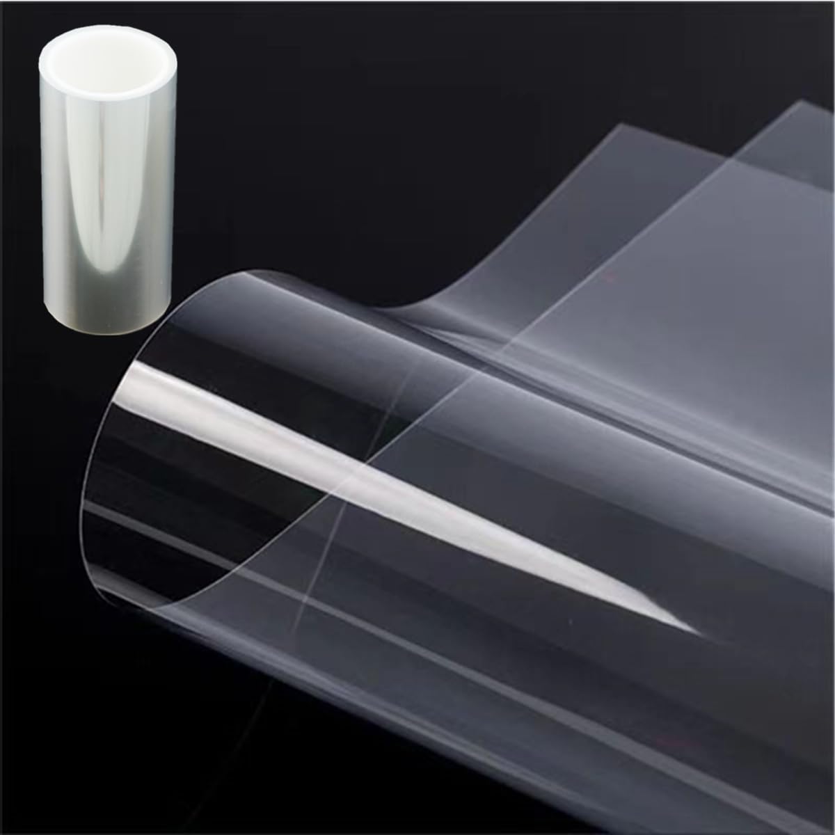 Clear 24inchs x 100ft Rolls 10 mil Transparency Blank Stencil Sheets Material, Acetate Sheet,Craft Plastic