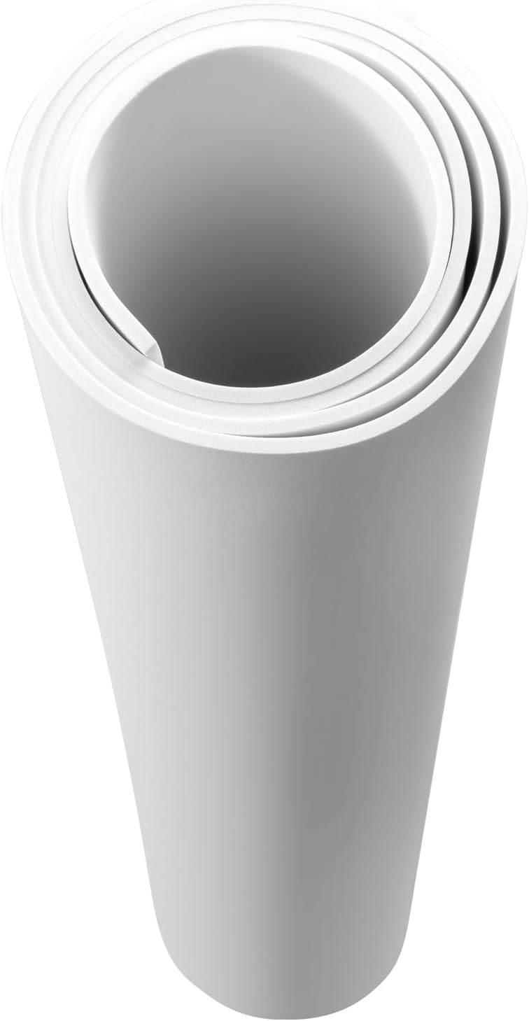 AMZQNART EVA Foam 6mm, Cosplay Foam 39x59 inch White, High Density 90 kg/m³, for Craft Projects Cosplay Costumes, Fake Weapons, Decorations, Christmas, Easter, Thanksgiving, etc.