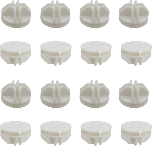 16 Pcs White Plastic Connector, Wire Grid Cube Connector for Modular Closet Storage Organizer and DIY Wire Cube Storage Unit
