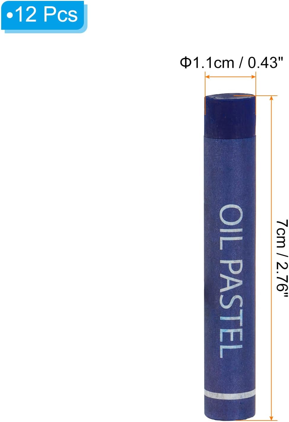 PATIKIL Blue Oil Pastels, 12Pcs Soft Oil Crayons Creamy Pastels Stick Art Supplies for Art Painting Drawing Blending Graffiti for Artists Beginners