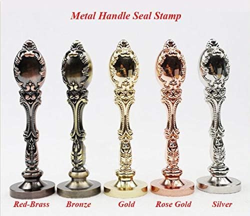 Vintage Santa Claus Monogram Sealing Wax Seal Stamp Red Brass Metal Handle Kit Custom Invitation Embellishment Christmas Gift Wrap Package Custom Logo Words Wax Seal Stamp Set