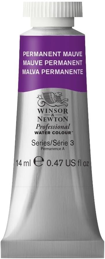 Winsor & Newton Professional Water Colour Paint, 0.47-oz Tube, Permanent Mauve